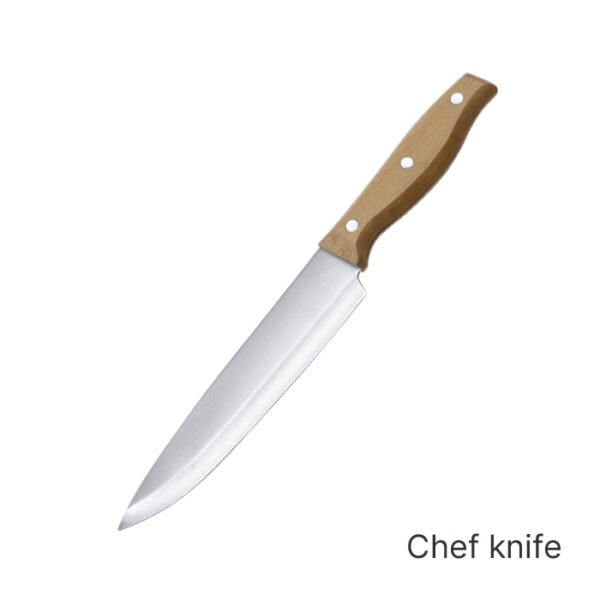 Wood handle kitchen knife set SR-KN0043 - Image 2