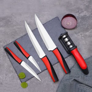 Stainless Steel Blade Knife Set with Soft Handle SR-KN0003