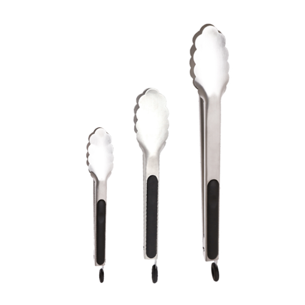 Stainless steel food tong with anti slip handle SR-FT0021 - Image 2