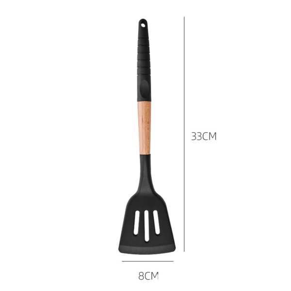 Silicone Kitchen Utensil set with wood handle SR-SK102 - Image 10