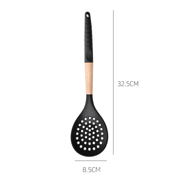 Silicone Kitchen Utensil set with wood handle SR-SK102 - Image 7