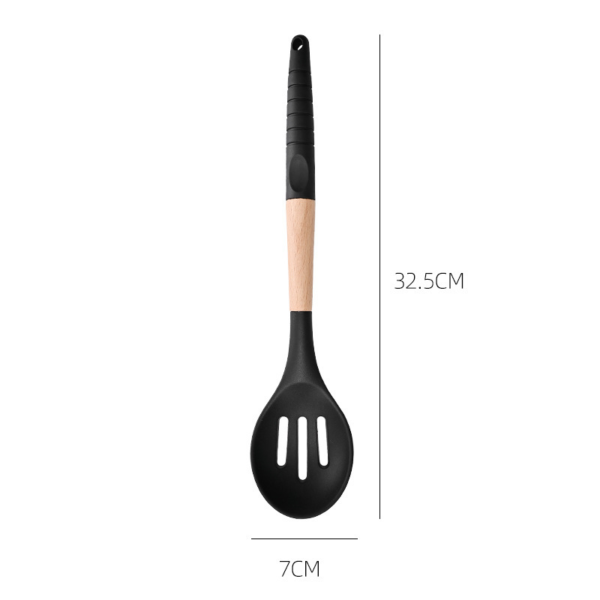 Silicone Kitchen Utensil set with wood handle SR-SK102 - Image 5