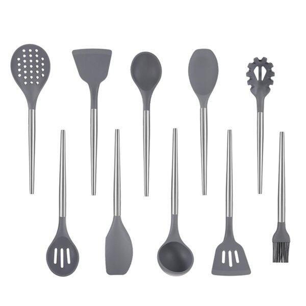 New Silicone cooking utensil with stainless steel handle SR-SK0052