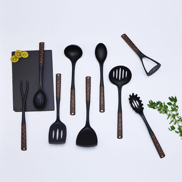 Nylon kitchen utensils with 3D triangular handle SR-NK0034