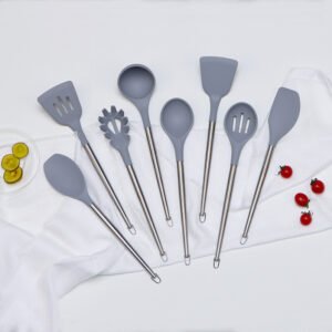 New Silicone cooking utensil with stainless steel handle SR-SK0031