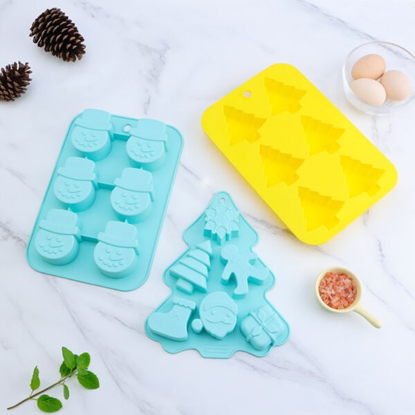 Reusable christmas silicone cake mold SR-CK0012