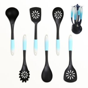 Nylon kitchen utensil set with graduated color handle SR-NK0030