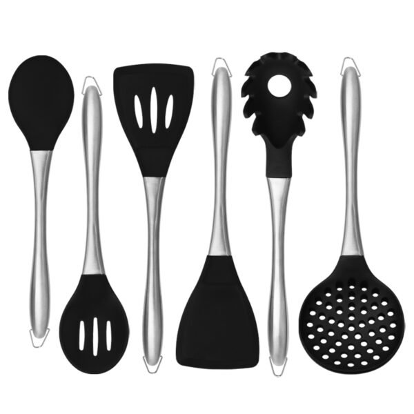Silicone cooking utensils with stainless steel handles SR-SK0035 - Image 2
